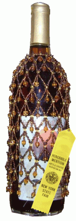 Beaded Wine Bottle Cover