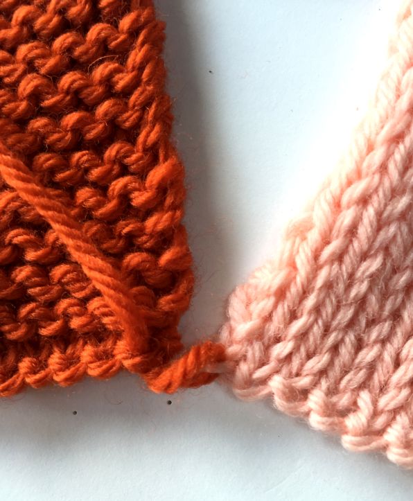 Garter Stitch to Stockinette Stitch 1