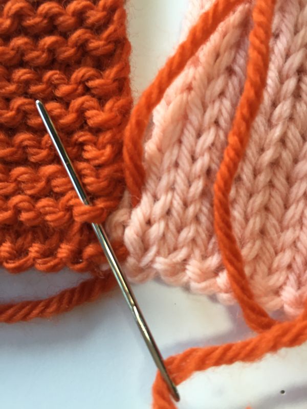 Garter Stitch to Stockinette Stitch 3