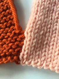 Garter Stitch to Stockinette Stitch 4