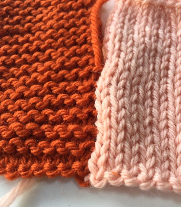 Garter Stitch to Stockinette Stitch 5