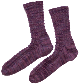 Mock Cable Socks