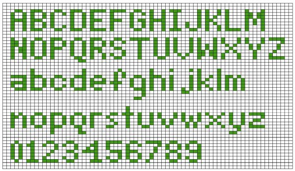 Small Knitted Alphabet